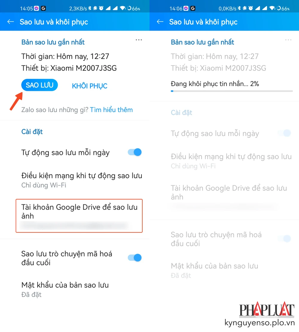 Khôi phục hình ảnh đã xóa trên Zalo. Ảnh: MINH HOÀNG