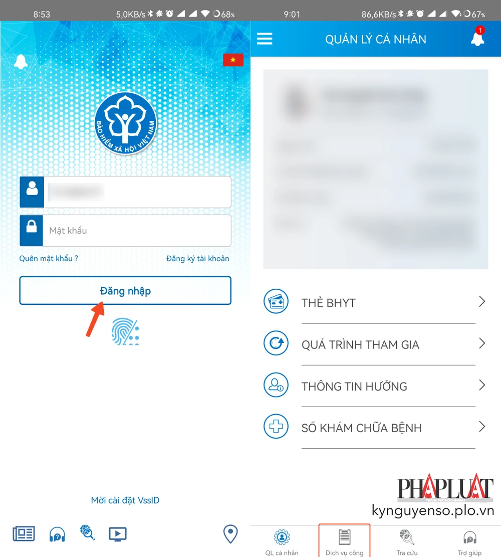 Đăng nhập tài khoản VssID tương ứng. Ảnh: MINH HOÀNG