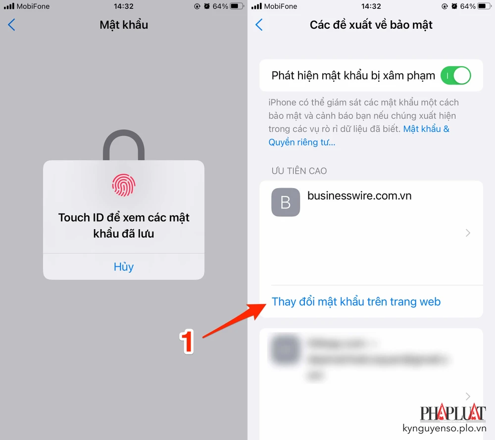 Đổi lại mật khẩu các tài khoản có thể bị tấn công. Ảnh: TIỂU MINH