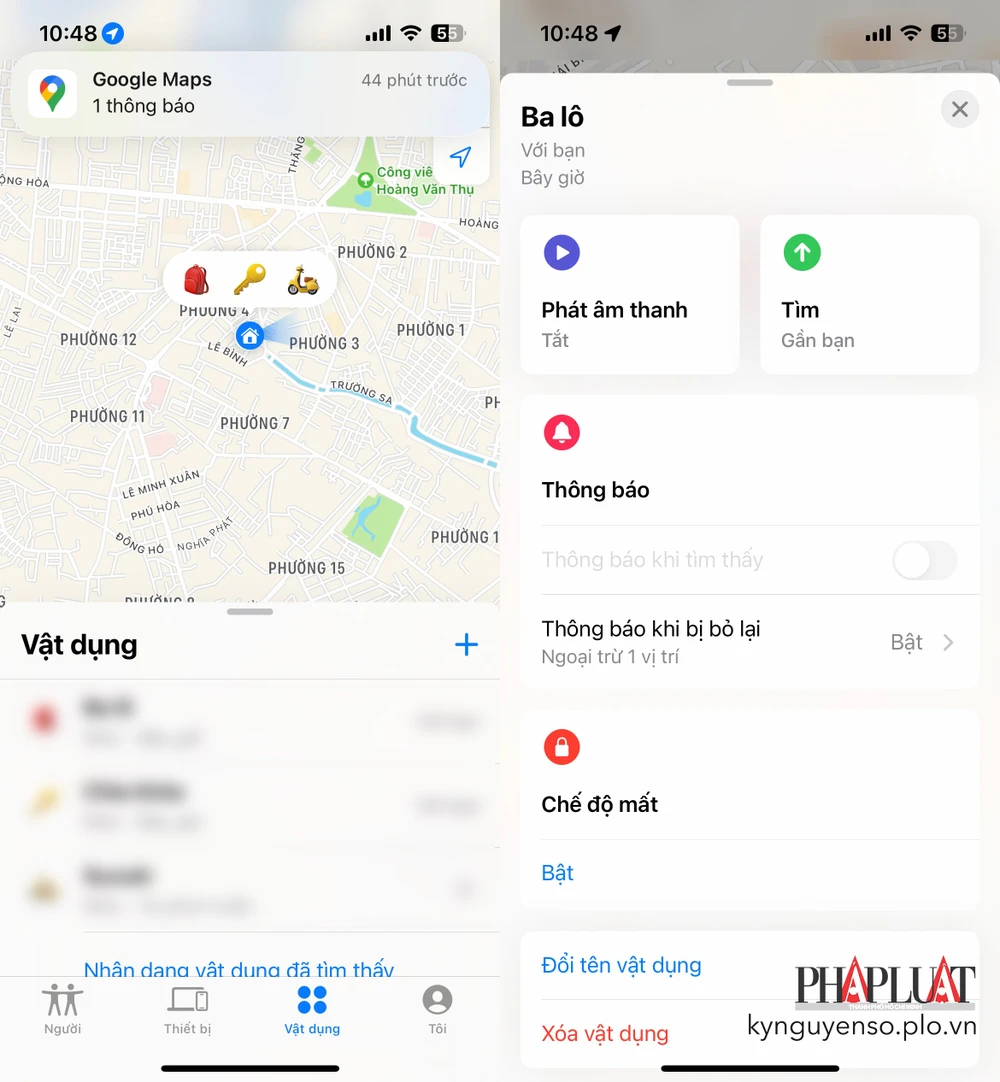 AirTags là một trong những thiết bị theo dõi vật dụng được sử dụng nhiều nhất hiện nay. Ảnh: TIỂU MINH