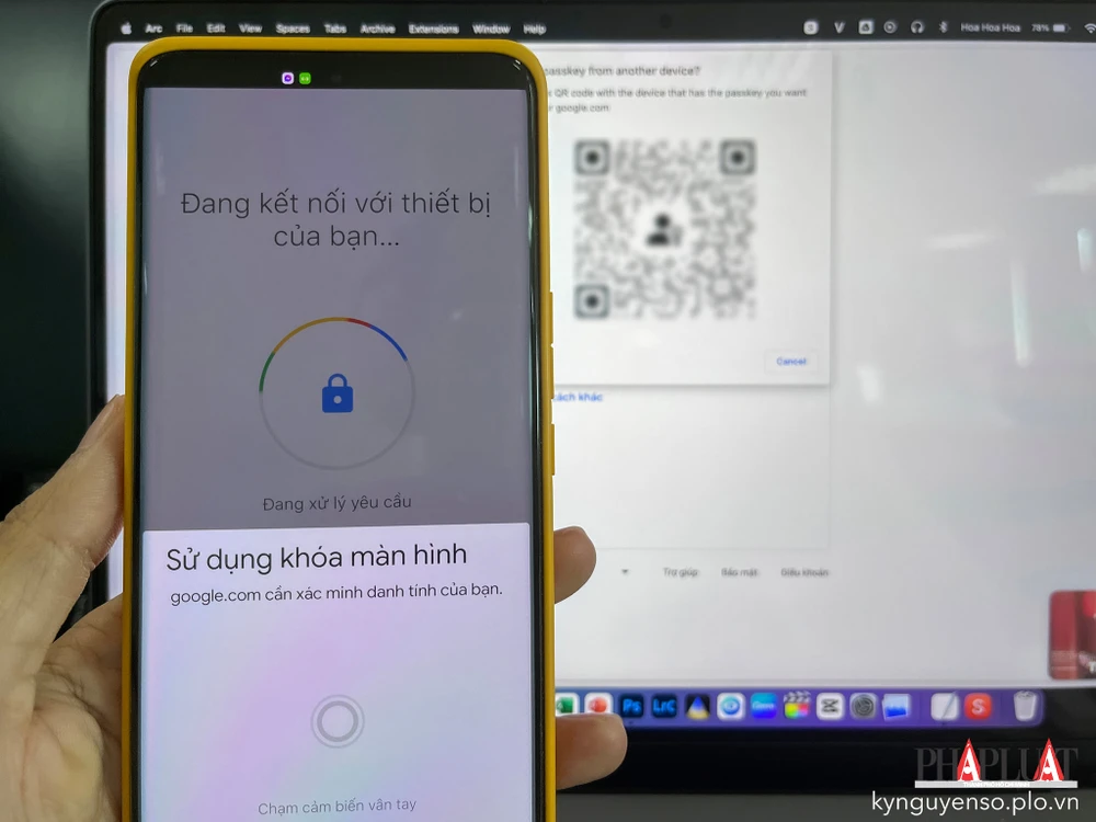 Đăng nhập nhanh không cần mật khẩu. Ảnh: TIỂU MINH