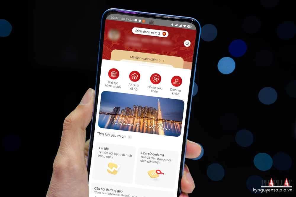 VNeID giúp bạn đọc tiết kiệm thời gian khi làm thủ tục hành chính. Ảnh: MINH HOÀNG 