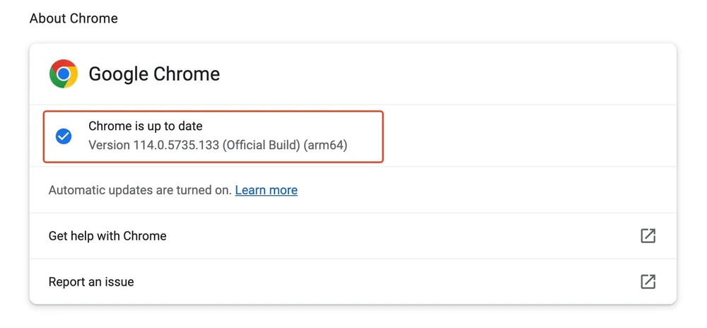 Cập nhật trình duyệt Chrome lên phiên bản mới nhất. Ảnh: TIỂU MINH