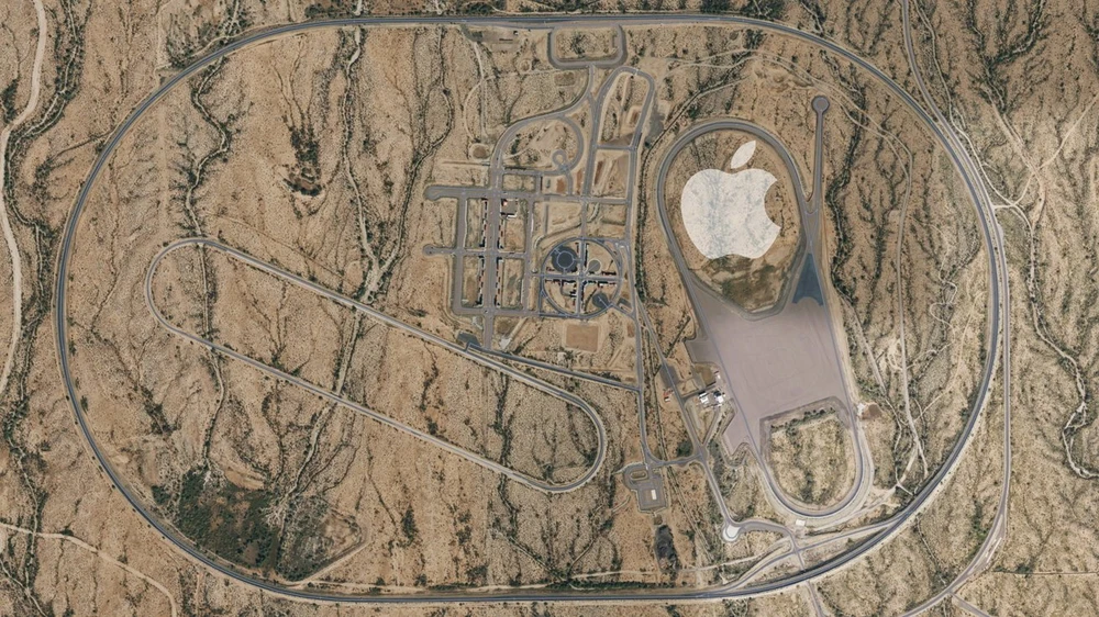 lộ cơ sở thử nghiệm ô tô tự lái của apple