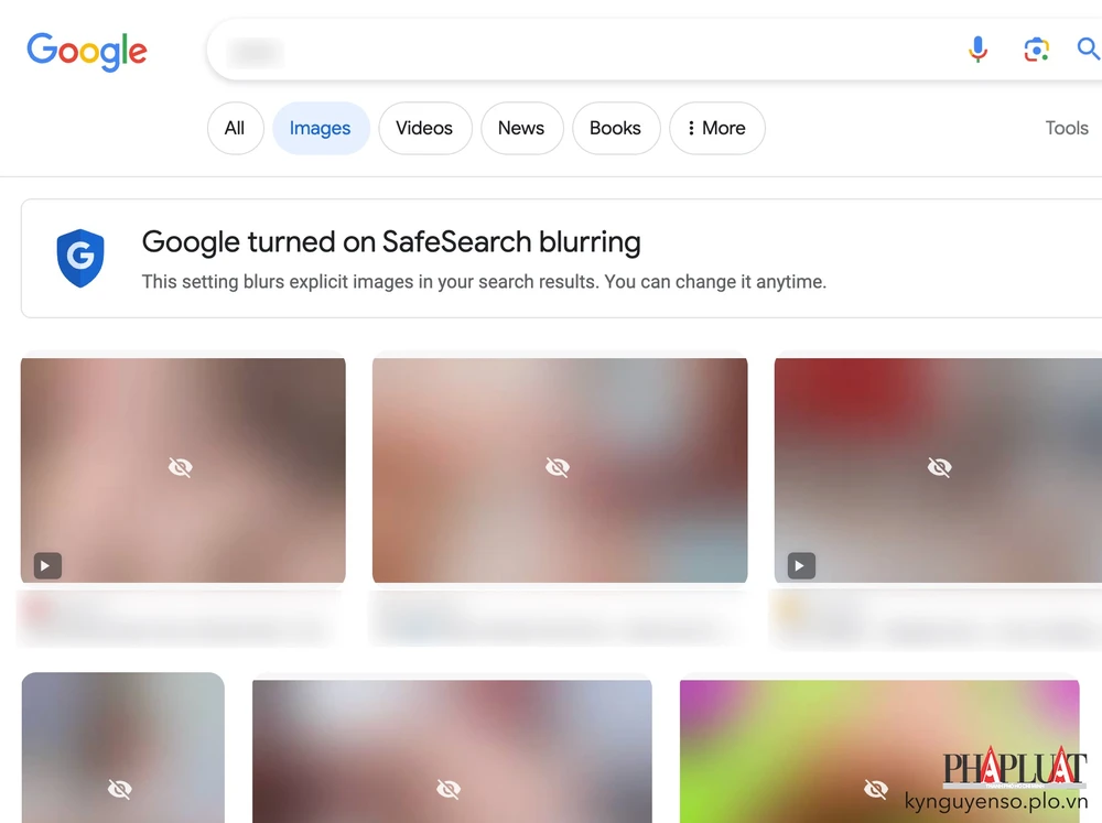 google-lam-mo-hinh-anh-nguoi-lon-khi-tim-kiem Google làm mờ các hình ảnh ‘người lớn’. Ảnh: TIỂU MINH