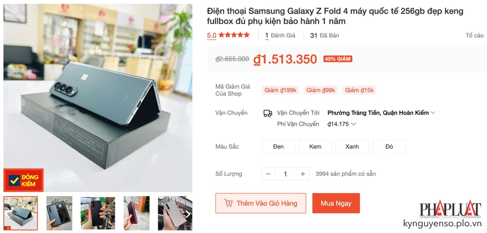 iPhone, Samsung giả tràn ngập trên Shopee. Ảnh: TIỂU MINH