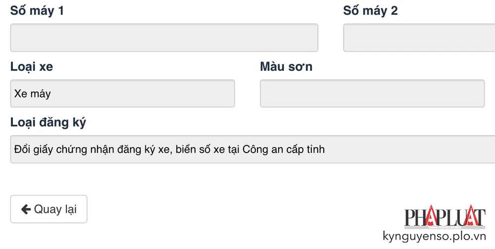 Điền thông tin và đính kèm các giấy tờ cần thiết khi được yêu cầu. Ảnh: MINH HOÀNG