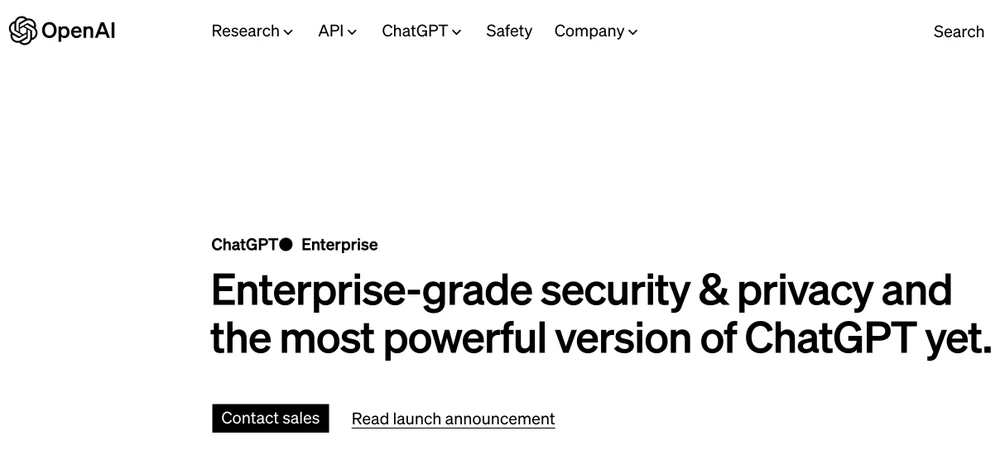 OpenAI ra mắt phiên bản ChatGPT Enterprise. Ảnh: TIỂU MINH