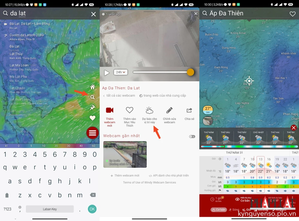 Kiểm tra tình hình thời tiết khi đi chơi lễ 2-9. Ảnh: MINH HOÀNG