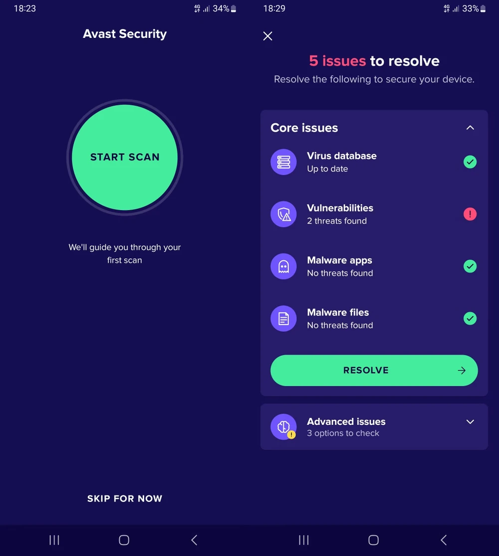 phần mềm chống virus trên android