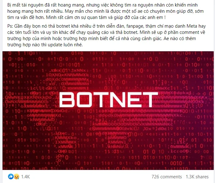 Ảnh chụp màn hình bài đăng về sự cố bảo mật thu hút nhiều sự quan tâm.