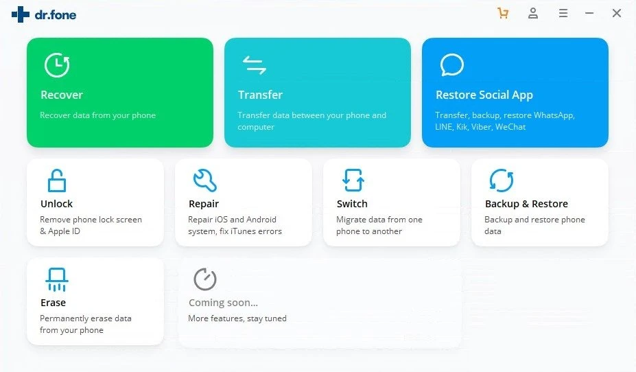 Phần mềm khôi phục tin nhắn đã xóa của bên thứ ba. Ảnh minh họa