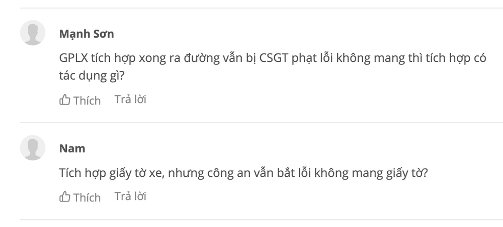 Bạn đọc thắc mắc vì sao đã tích hợp GPLX vào VNeID nhưng vẫn bị CSGT phạt vì không mang theo bản cứng. Ảnh: TIỂU MINH