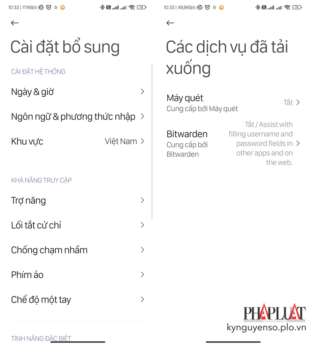 Cách tắt các ứng dụng yêu cầu quyền truy cập trợ năng trên điện thoại. Ảnh: TIỂU MINH