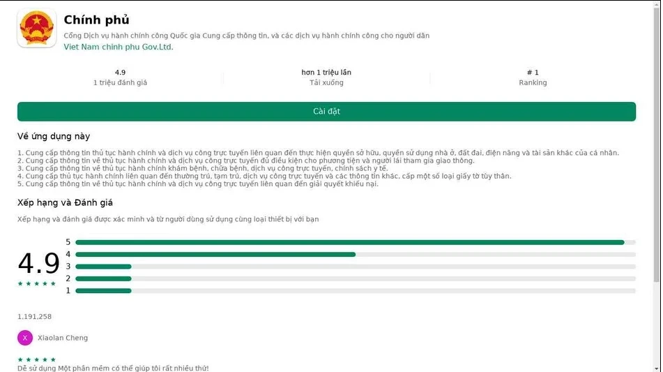 GoldDigger giả mạo ứng dụng chính phủ. Ảnh: Group-IB