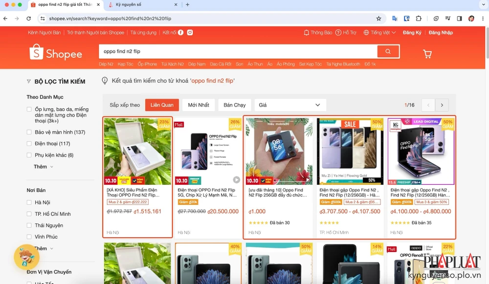 Hàng giả tràn lan trên các trang thương mại điện tử. Ảnh: TIỂU MINH
