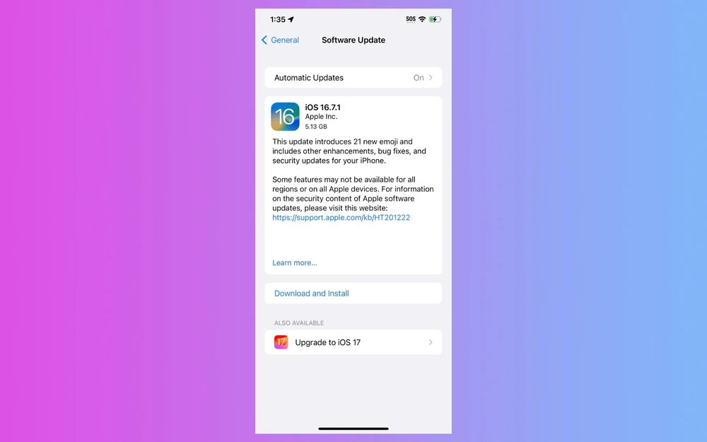 Apple phát hành iOS 16.7.1 và khuyến cáo người dùng cập nhật ngay lập tức.