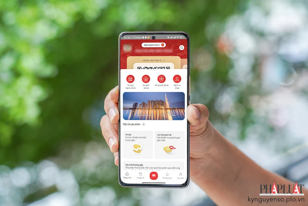 Cách tạo tài khoản và đăng ký VNeID mức độ 2. Ảnh: MINH HOÀNG