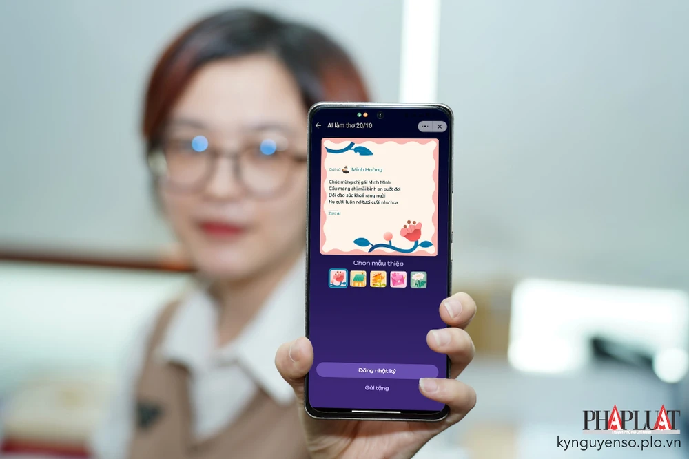 Zalo bổ sung thêm các tính năng độc đáo nhân dịp 20-10. Ảnh: MINH HOÀNG