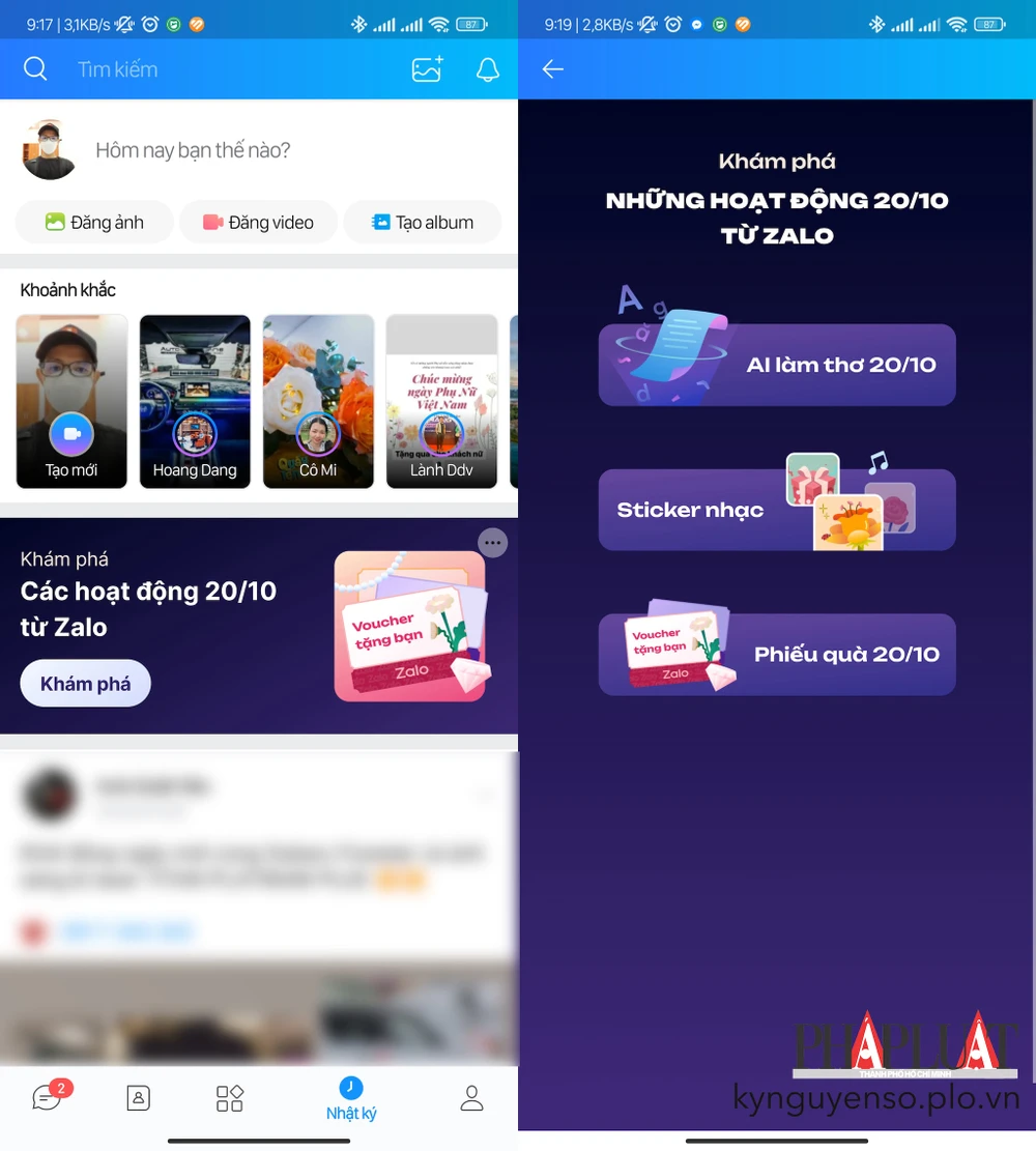 Làm thơ AI tặng phụ nữ. Ảnh: MINH HOÀNG