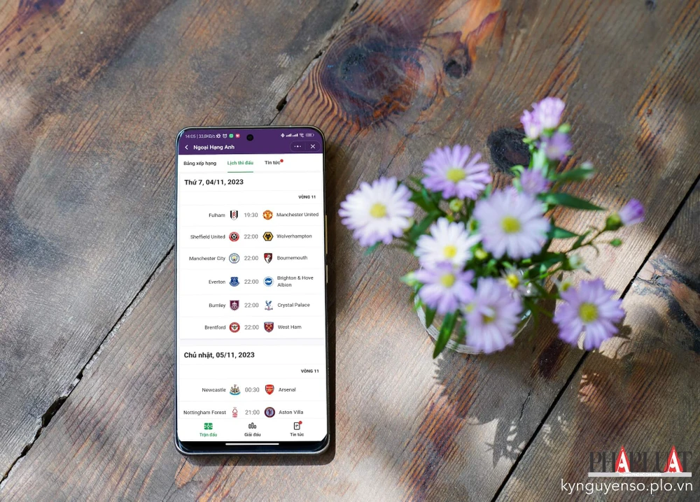 Theo dõi lịch thi đấu bóng đá hôm nay dễ dàng hơn. Ảnh: MINH HOÀNG