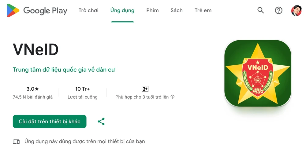Cài đặt hoặc cập nhật VNeID trên điện thoại. Ảnh: MINH HOÀNG