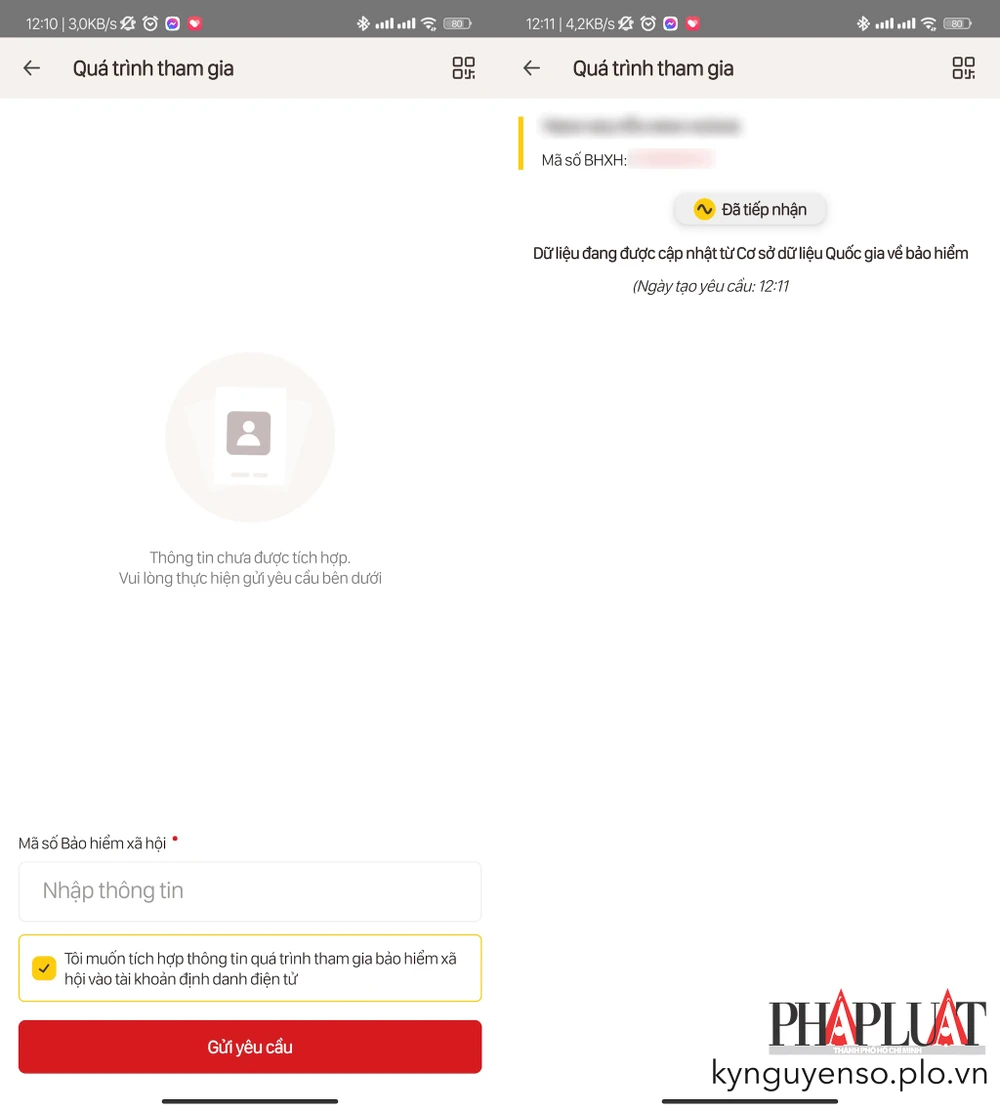 Tích hợp bảo hiểm xã hội vào VNeID. Ảnh: MINH HOÀNG
