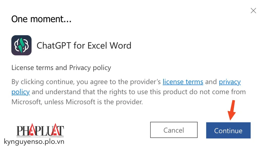 Tích hợp ChatGPT vào Microsoft Word, Excel. Ảnh: MINH HOÀNG