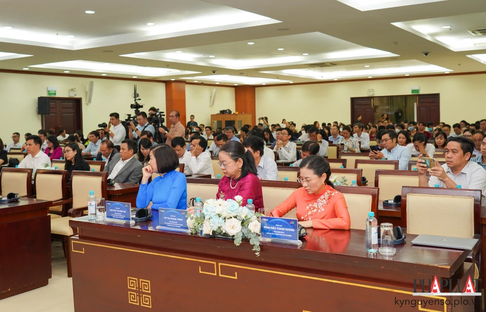 TECHFEST 2023 thu hút nhiều bạn trẻ, doanh nghiệp và startup tham dự. Ảnh: TIỂU MINH