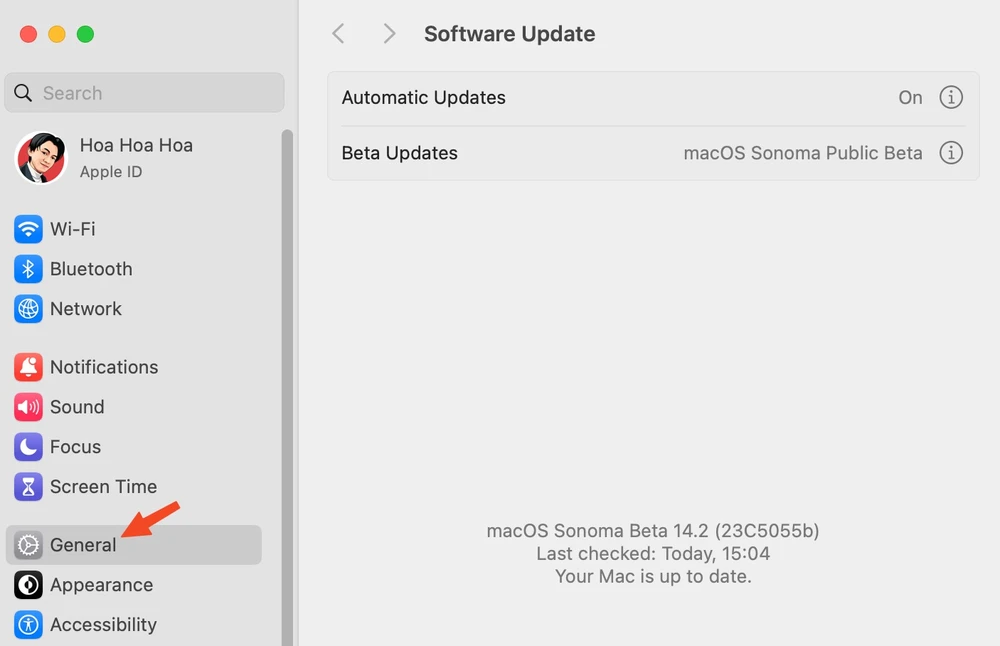 Cập nhật macOS lên phiên bản mới nhất. Ảnh: TIỂU MINH