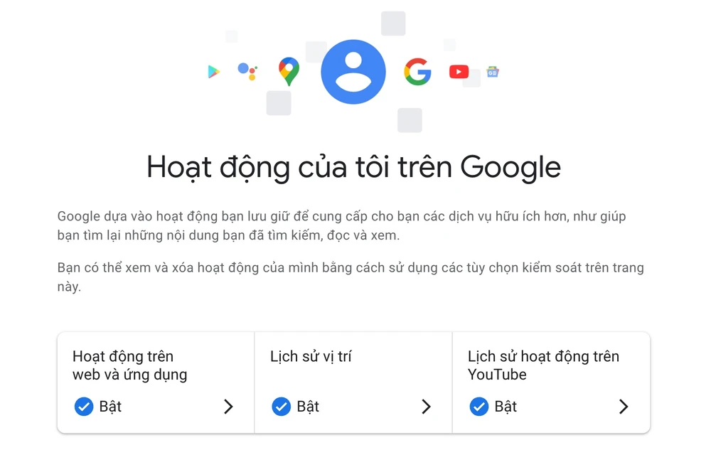 Kiểm tra tình trạng hoạt động của tài khoản Google. Ảnh: TIỂU MINH