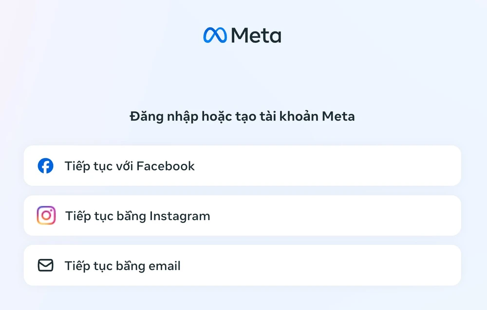 Đăng nhập dịch vụ bằng tài khoản tương ứng. Ảnh: MINH HOÀNG