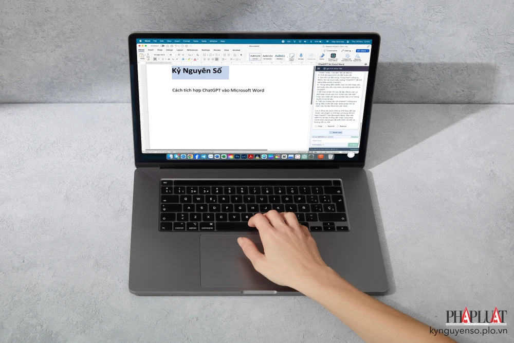 ChatGPT là một trong những công cụ AI hỗ trợ viết lách phổ biến. Ảnh: TIỂU MINH