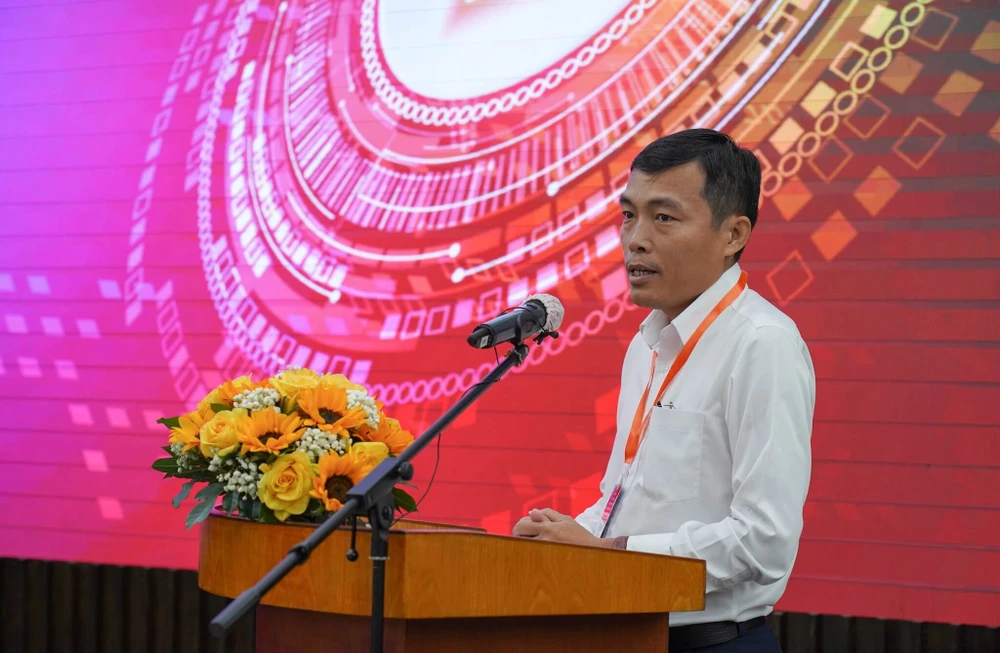 Ông Võ Minh Thành, Phó giám đốc Sở TTTT TP.HCM phát biểu khai mạc sự kiện Diễn tập an toàn thông tin mạng TP.HCM 2023