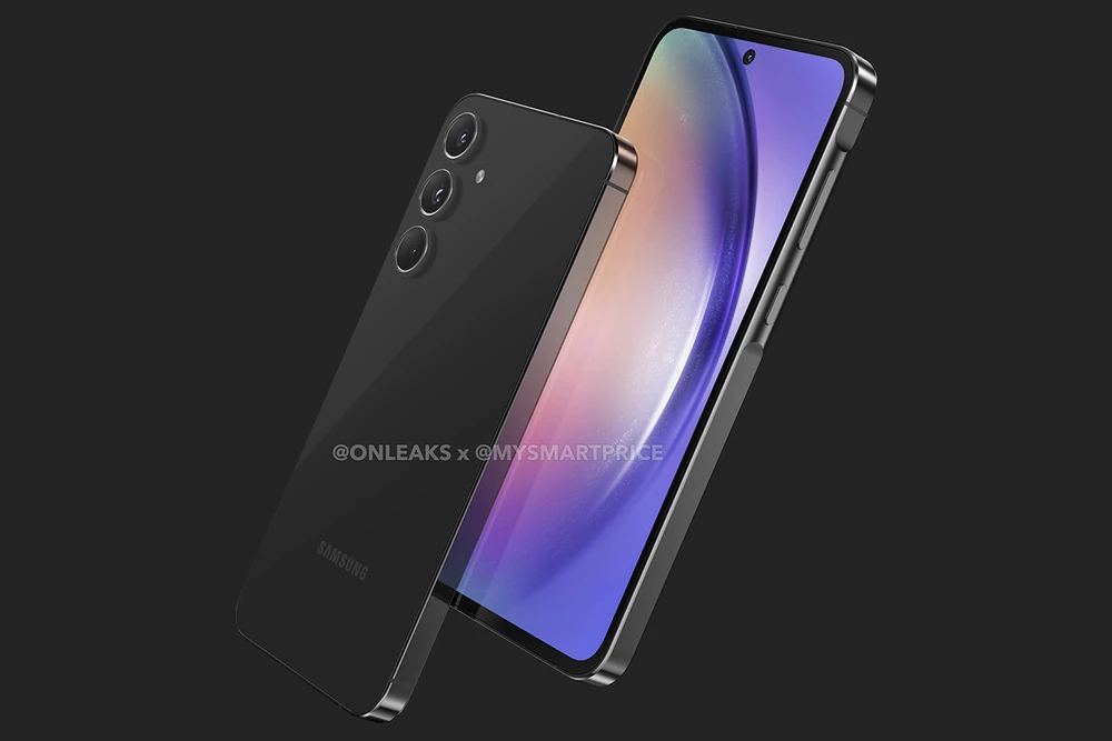 Rò rỉ hình ảnh Samsung Galaxy A55. Ảnh: Onleaks