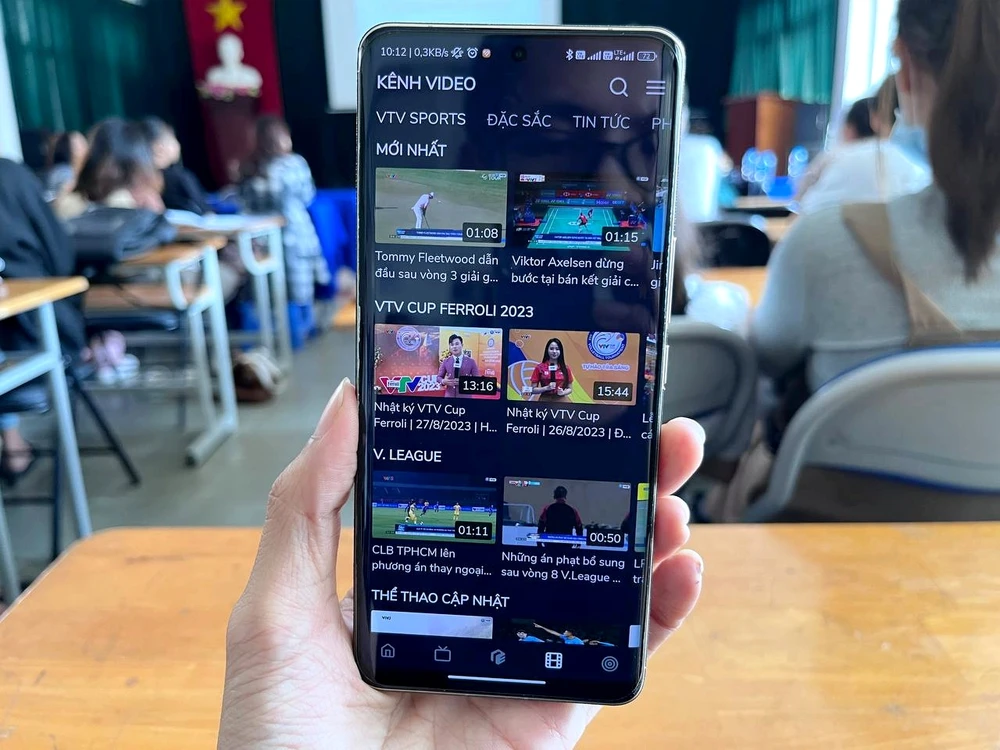Cách xem các trận thi đấu của đội tuyển Việt Nam trên điện thoại. Ảnh: MINH HOÀNG