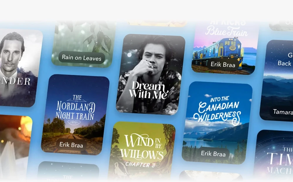 Các ứng dụng âm nhạc cung cấp nhạc thiền, giúp bạn tập trung tốt hơn. Ảnh chụp màn hình