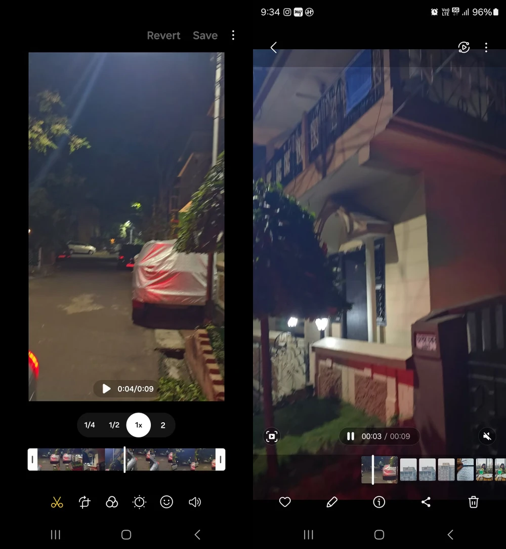Làm chậm tức thì một video trên Samsung Galaxy S24.