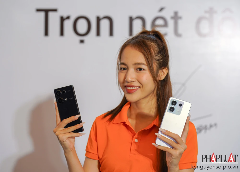 Xiaomi Redmi Note 13 Pro (trái) và Note 13 Pro 5G (phải). Ảnh: TIỂU MINH