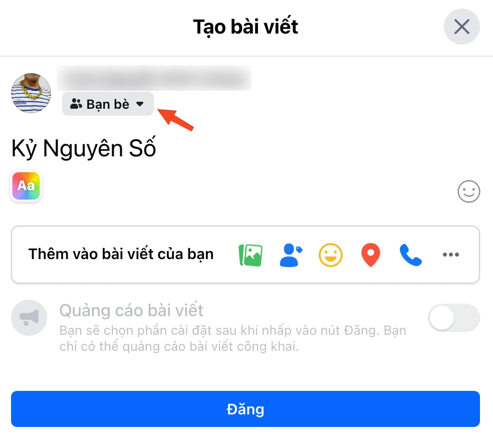 Thiết lập quyền riêng tư đối với các bài đăng, hạn chế người lạ xem được. Ảnh: TIỂU MINH