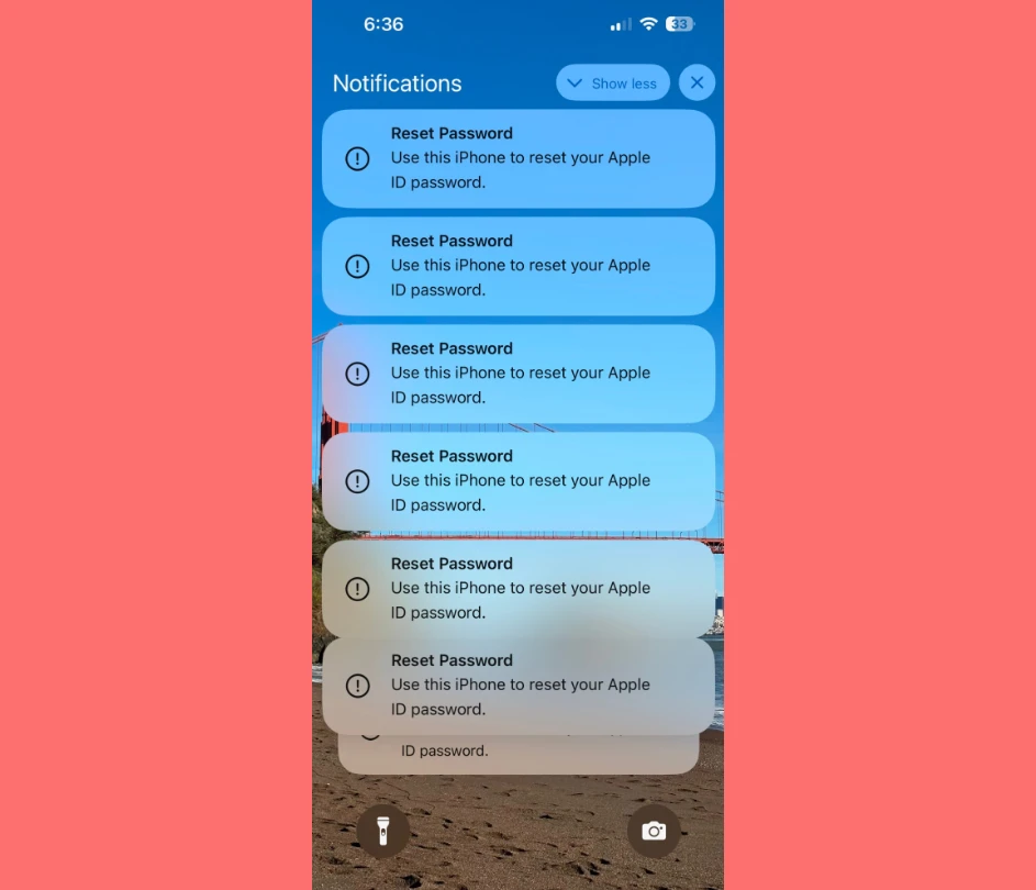 Người dùng iPhone nên cảnh giác trước yêu cầu đặt lại mật khẩu. Ảnh: KrebsOnSecurity