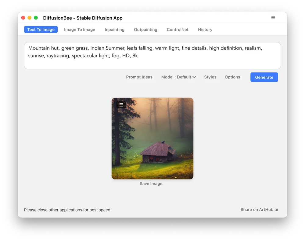 Tin công nghệ 5-4: Tạo hình ảnh AI miễn phí bằng DiffusionBee. Ảnh: TIỂU MINH
