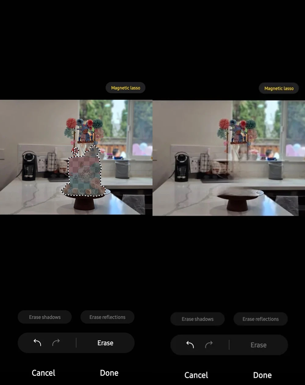 Tin công nghệ 6-4: Cách xóa các vật thể dư thừa bằng Magnetic Lasso. Ảnh: Android Authority