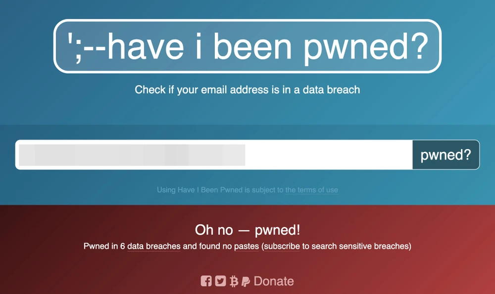 Cách kiểm tra mật khẩu của bạn có bị rò rỉ hay không bằng pwned. Ảnh: MINH HOÀNG