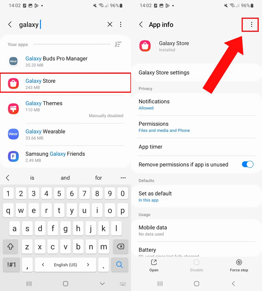 Cách tắt Galaxy Store trên điện thoại Samsung. Ảnh: Android Police