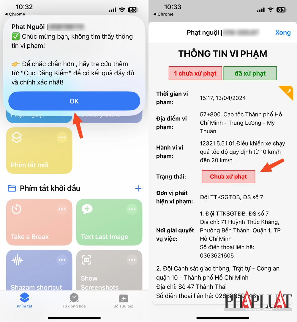 Cách tra cứu phạt nguội ô tô, xe máy mới nhất năm 2024. Ảnh: MINH HOÀNG