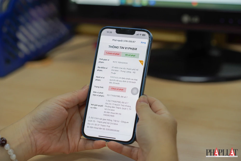 Cách tra cứu phạt nguội toàn quốc mới nhất. Ảnh: MINH HOÀNG