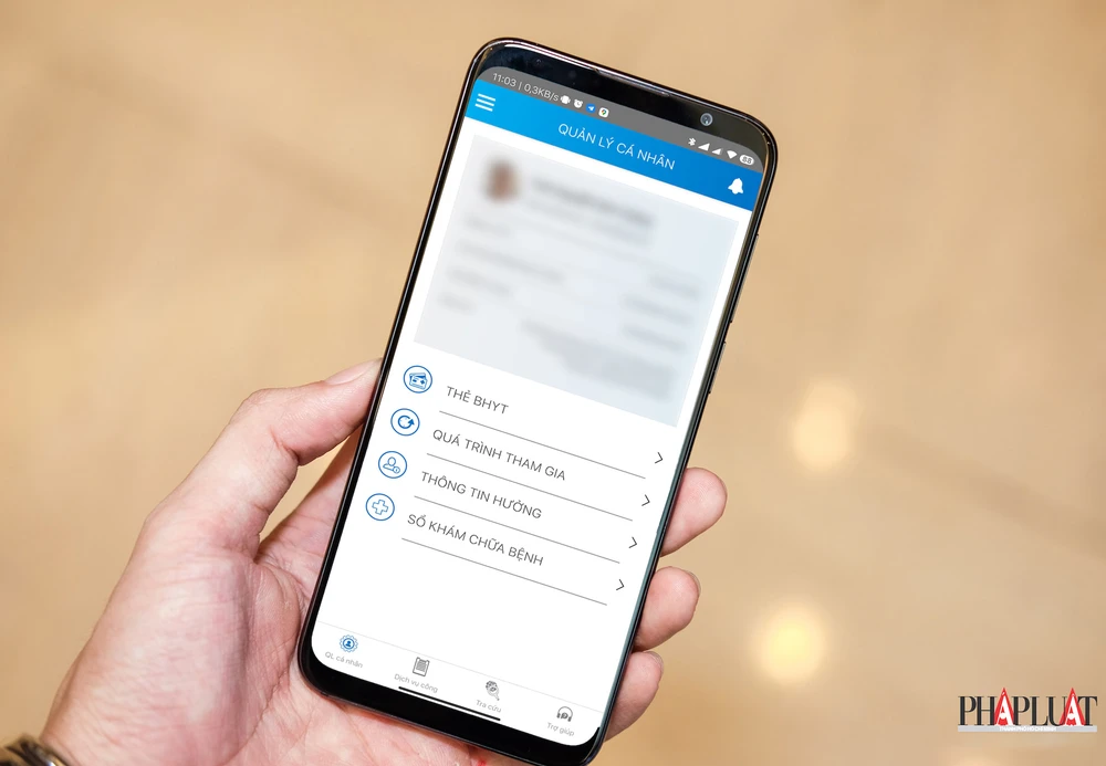 Dễ dàng tra cứu thời hạn bảo hiểm y tế trên ứng dụng VssID. Ảnh: MINH HOÀNG
