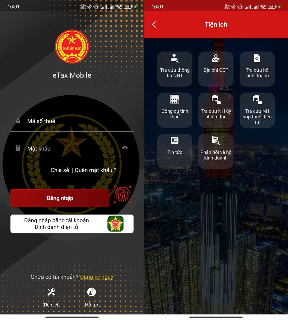 Cách tính thuế thu nhập cá nhân online bằng eTax Mobile. Ảnh: TIỂU MINH
