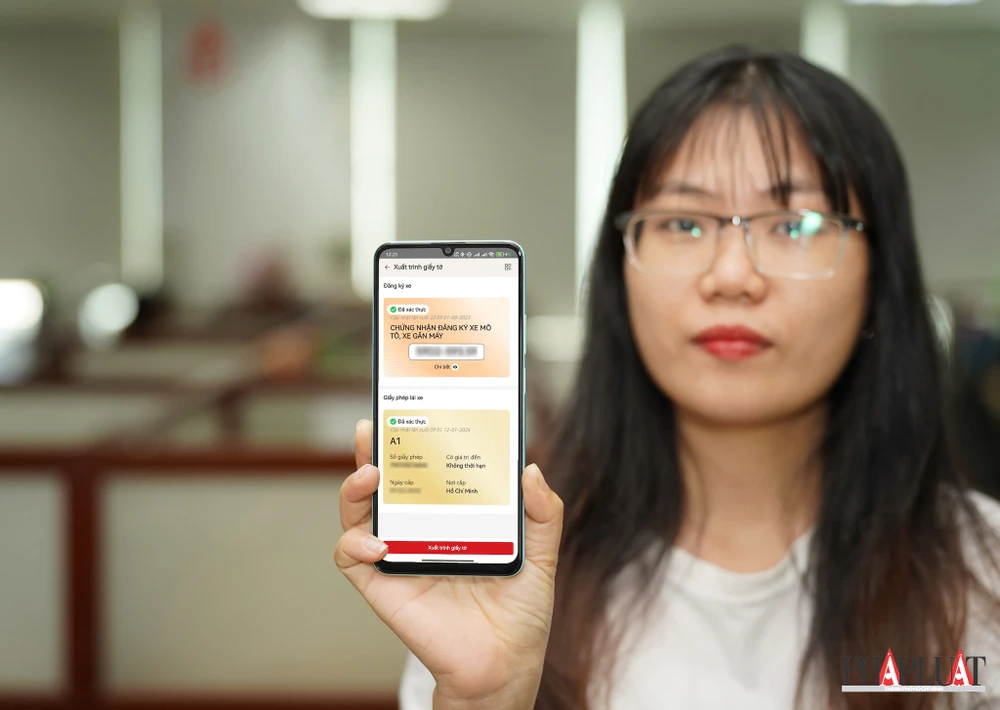 GPLX trên VNeID được coi là hợp lệ từ ngày 1-6-2024. Ảnh: MINH HOÀNG